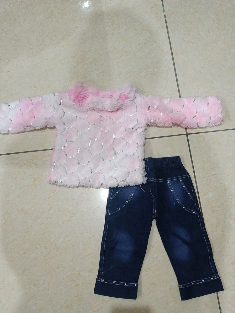 Soft Fury Suit For Baby Girl...Used Only 1 Time