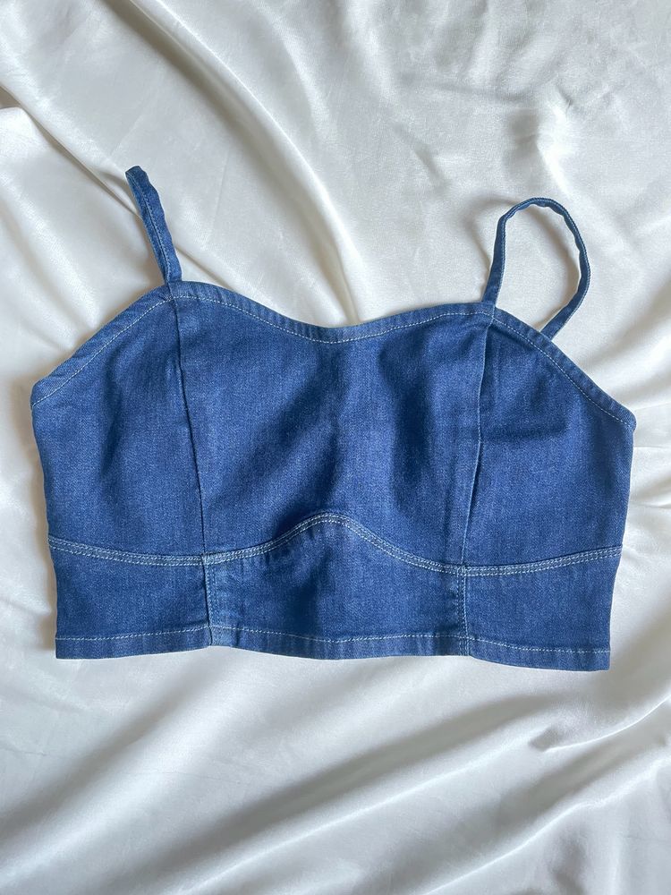 Nuon Denim Bralette Top