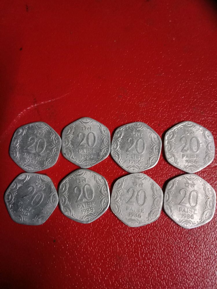 🔥 20 Paisa 8 Coin Lot