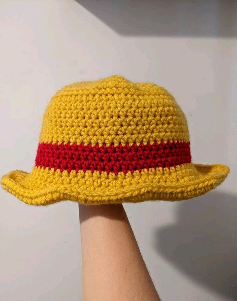 Crochet Luffy One Piece Hat