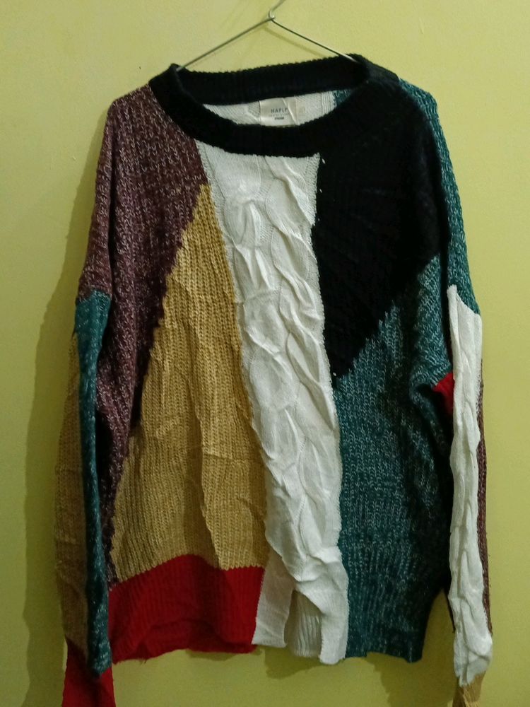 Woolen Multi colour Top