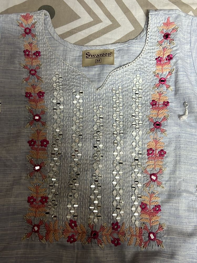 Ice Blue Kurta