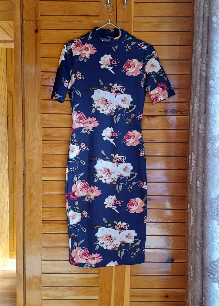 Bodycon Floral Formal Midi Dress