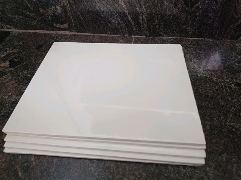 New Canvas Boards Covered with Plastic