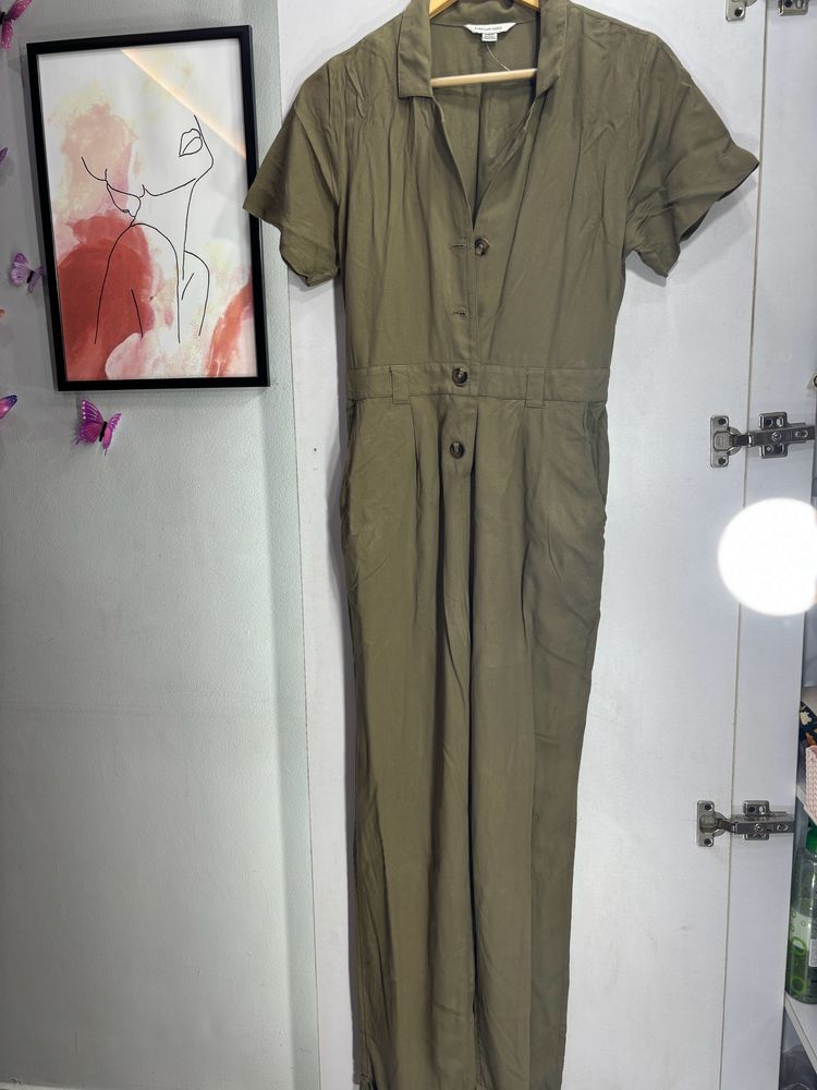 Cargo Olive Jumpsuit