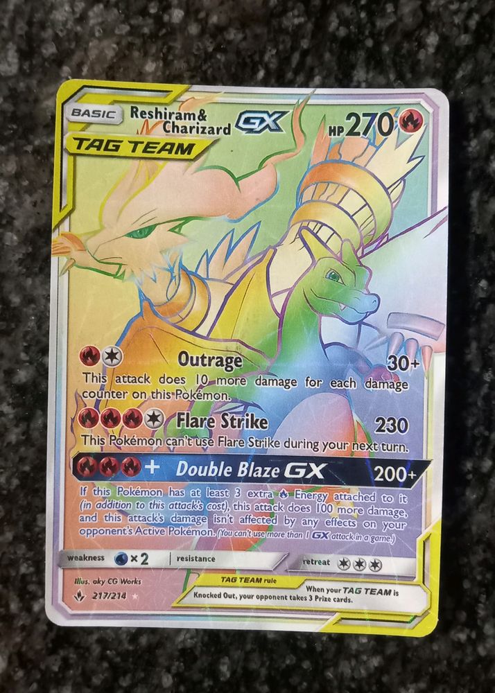 Pokemon Card (Reshiram&charizard Gx)