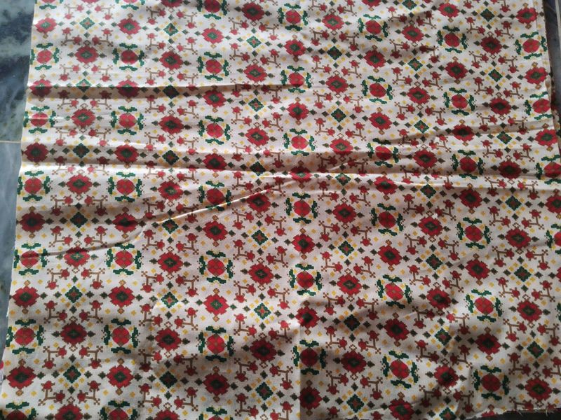 pure cotton patola design blouse piece
