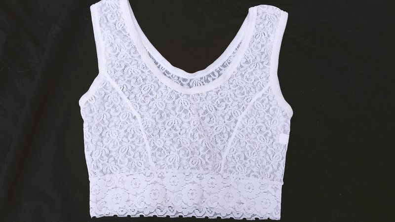 White Net Cami Top.