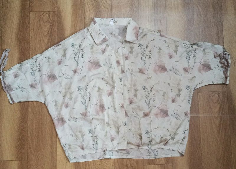 CROP SHIRT WITH CUTE PRINT