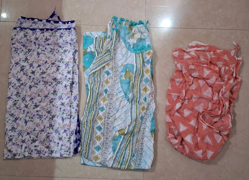 3  Dupattas Very Good Condition