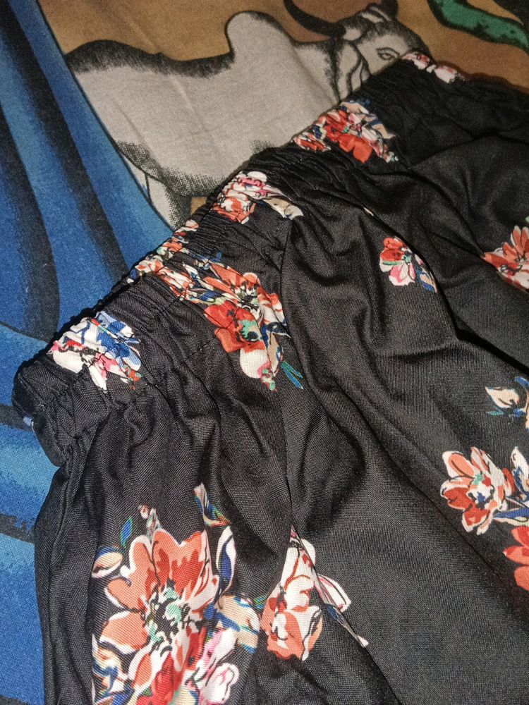 Ethenic Floral Long Skirt