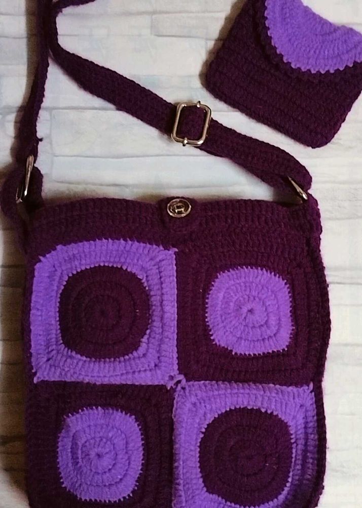 Crochet Sling With Mini Purse