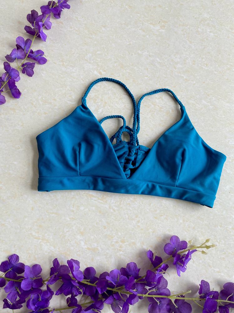 Blue Padded Beautiful Bra