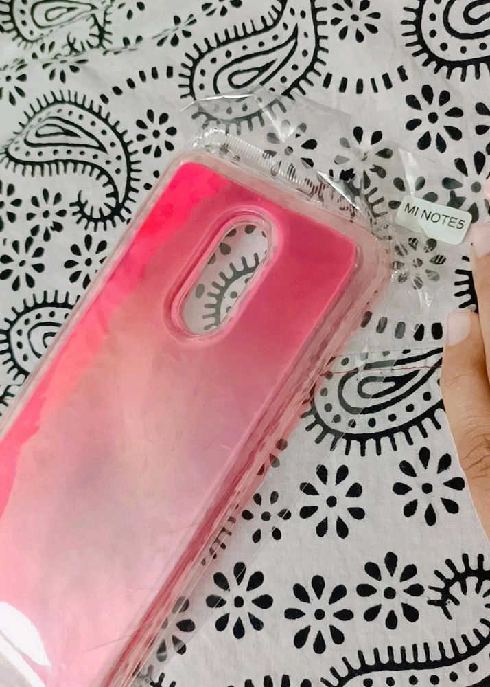 Redmi Note 5 -Neon Glow Case-pink With Purple