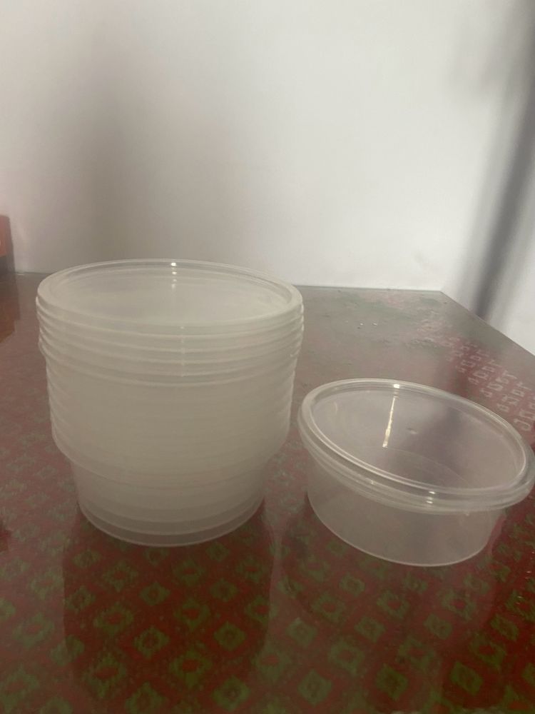 Plastic Food Container 10pcs Rs.90