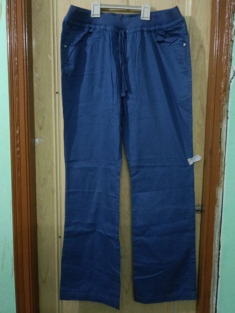 Denim Straight Trousers