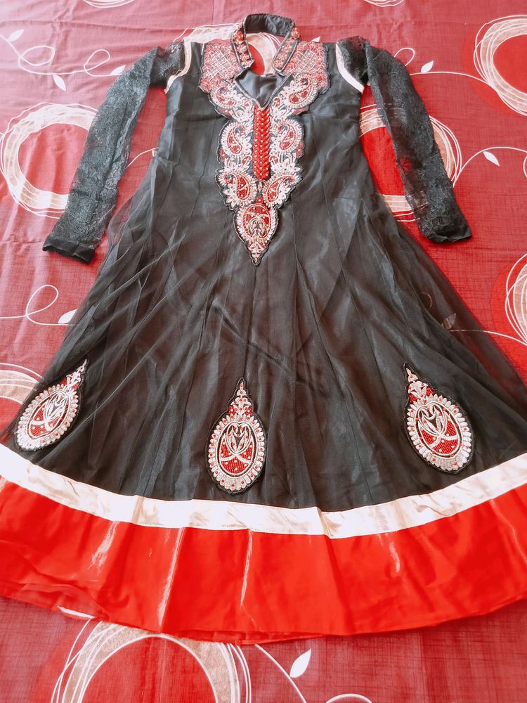 Net Anarkali Kurti