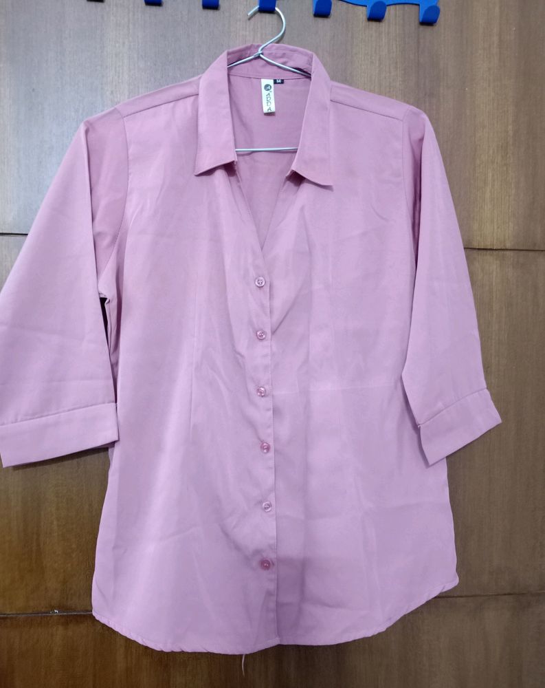 💙💙 Beautiful Rose Pink Adda Shirt 👕 For Women