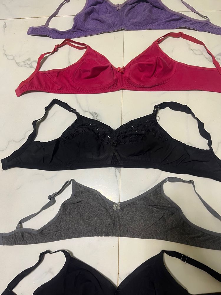 Pack Of 5 Bras- Multi Colour Size 36B