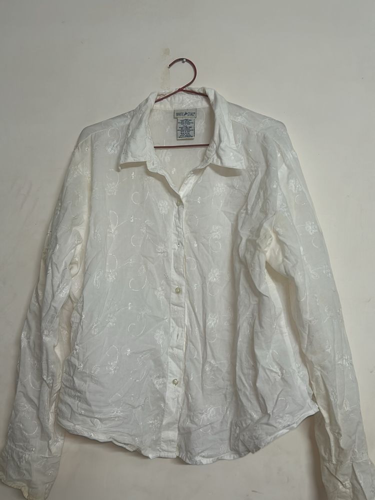 Pure Cotton White Shirt