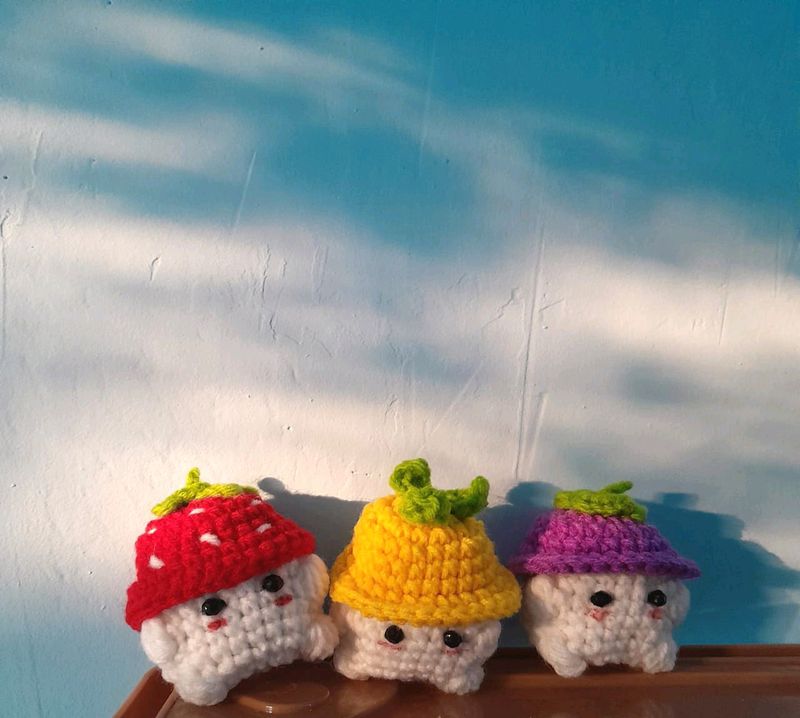 Triro Friends Crochet keychain/ Bagcharm