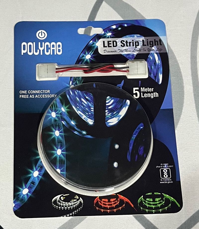 Polycab LED Strip Light Blue 5M