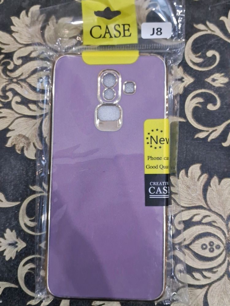 Back Cover | Samsung J8 (Gold & Pink)