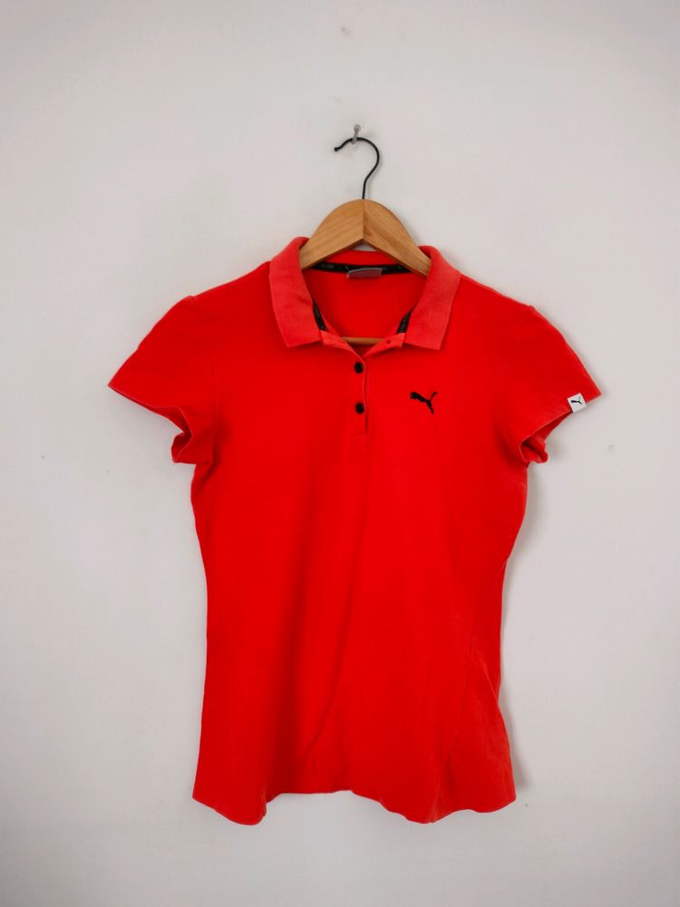 Orange Casual Top (Women's)