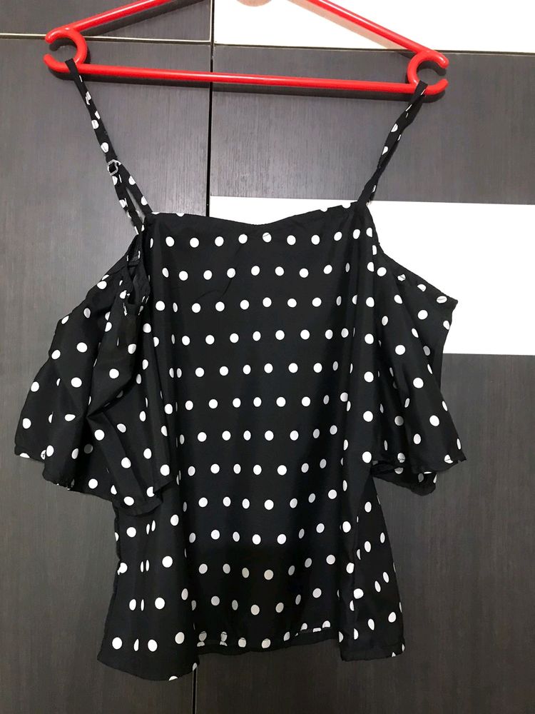 Polkadot Butterfly Top / Just Like New