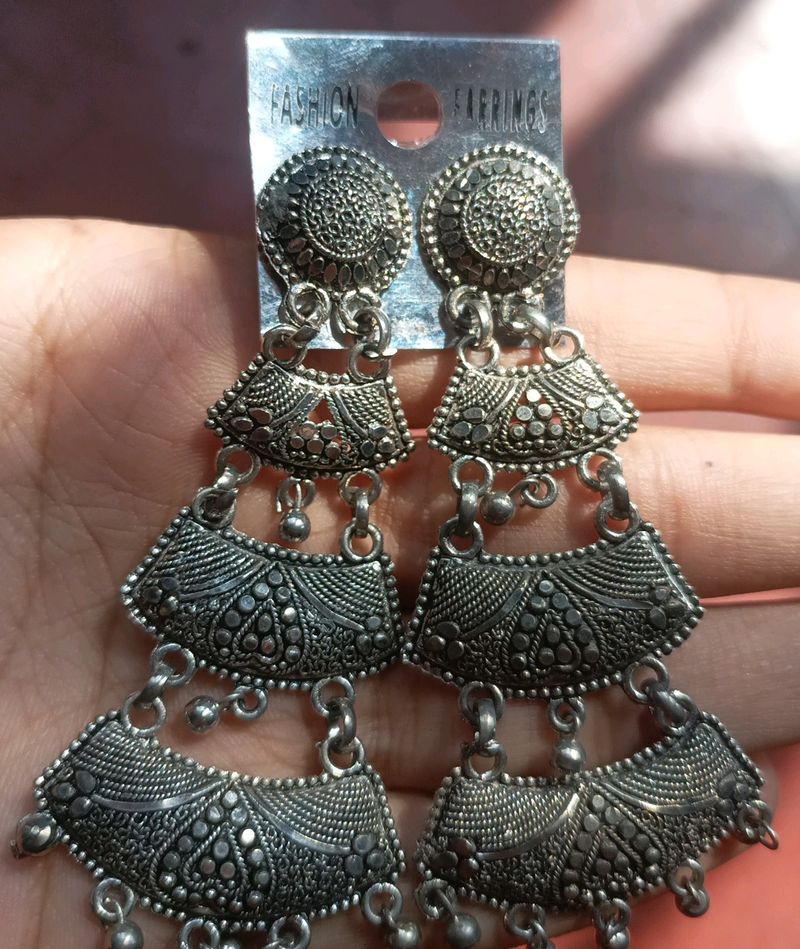 Oxidized Jhumka 🌼