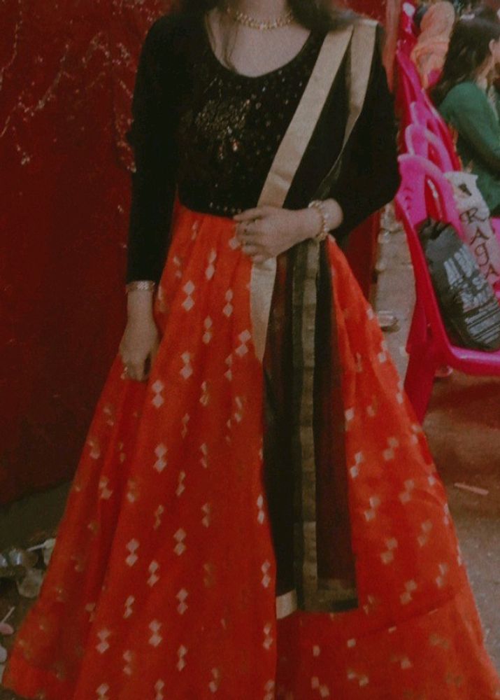 Skirt With Top And Dupatta