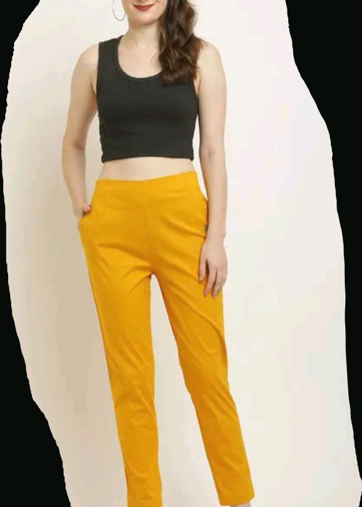 Yellow Pant For Women/Girls