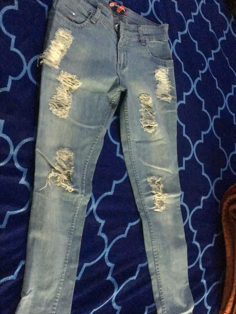 American Swan Distressed Jeans