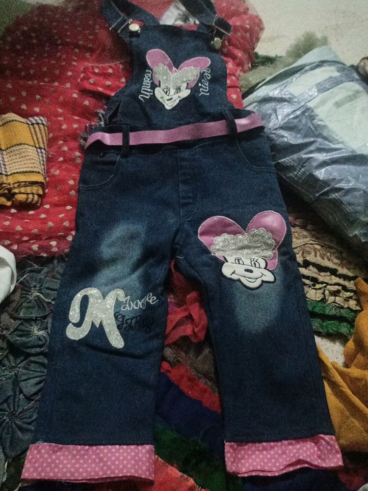 Beby Girl Denim Dungree.