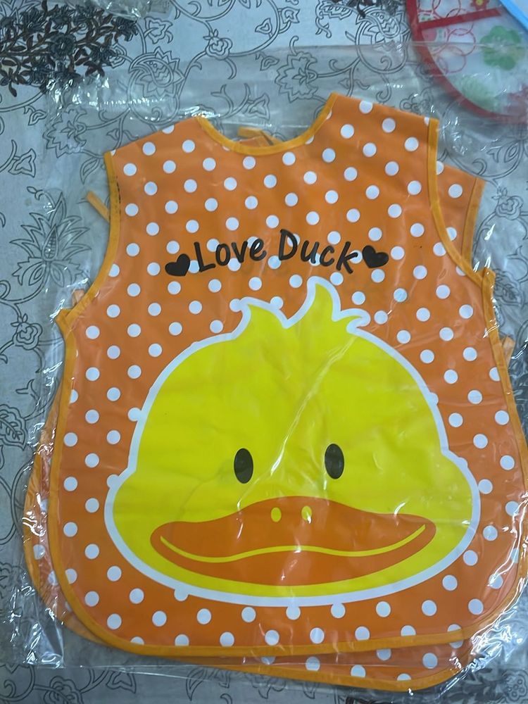 Baby Bibs Big Size Peva Material Dirt Proof X2