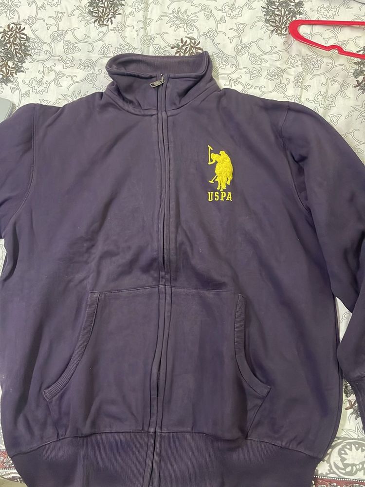 USPA Sweatshirt Zipper And Pockets