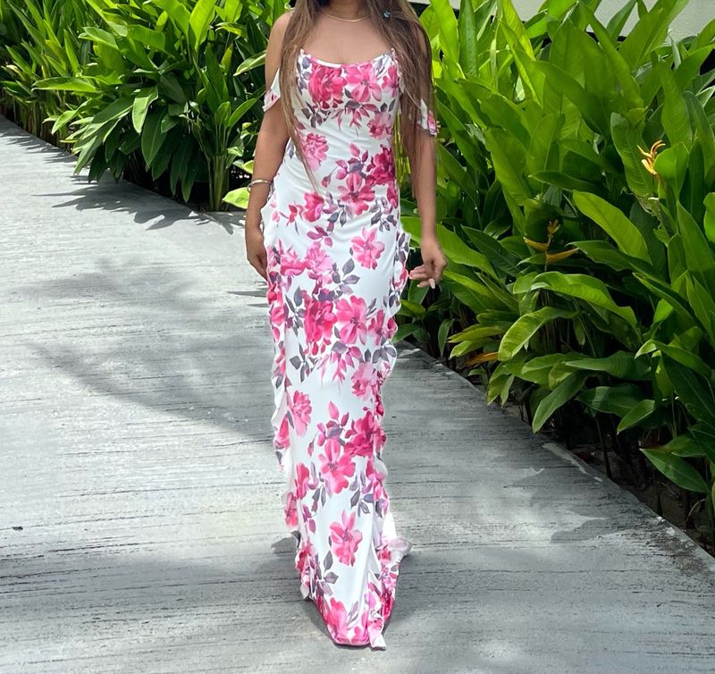 Floral Mermaid Maxi Dress