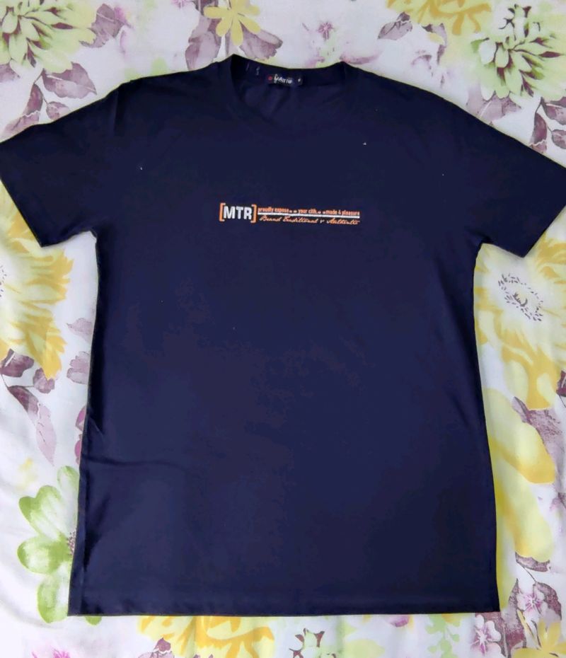 Men Dark Navy Blue T-shirt