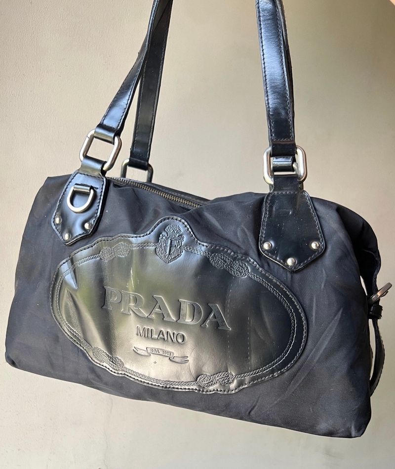 Prada Leather Nylon Bag