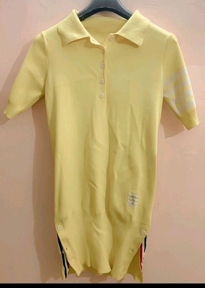 Yellow Shirt Dress