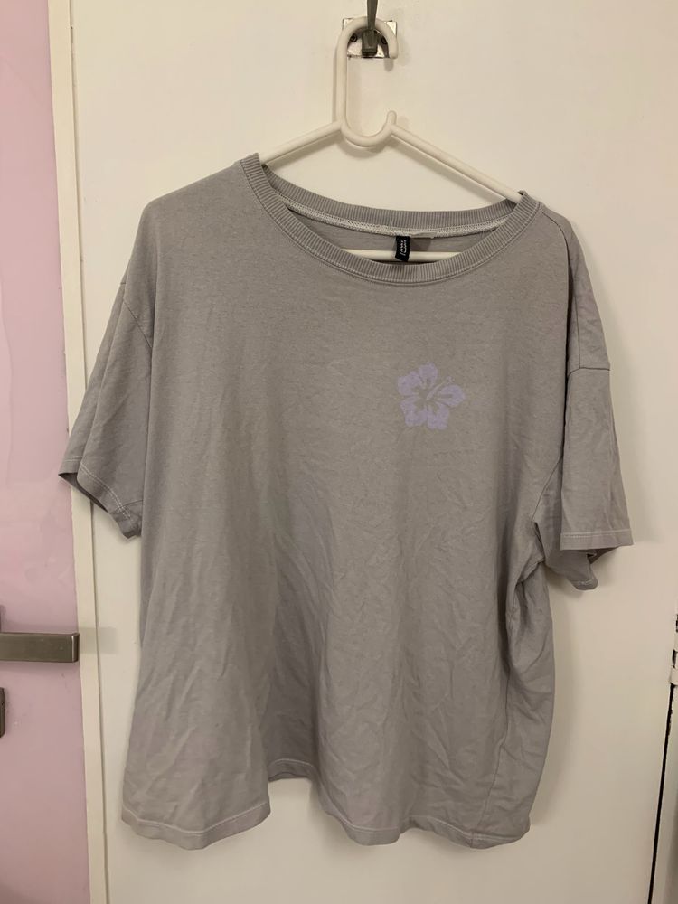 h&m oversized printed tshirt