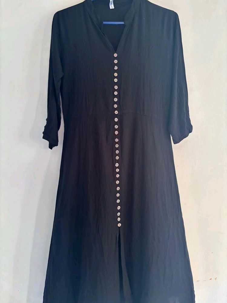 Black A-line Frock