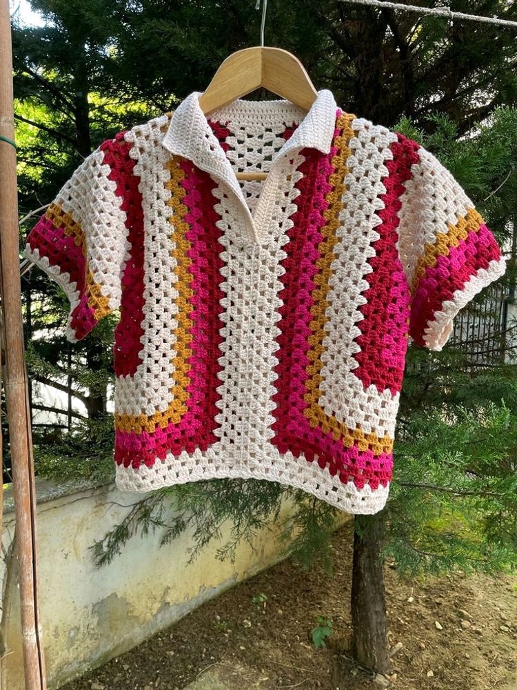 Crochet Unisex Polo