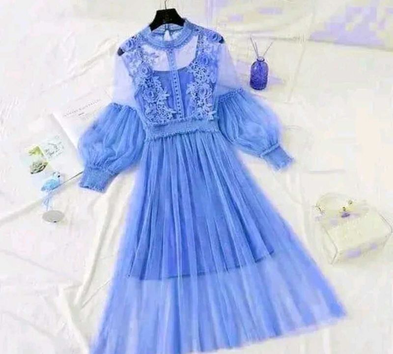 Beautiful Blue Dress Use Only 4 Times