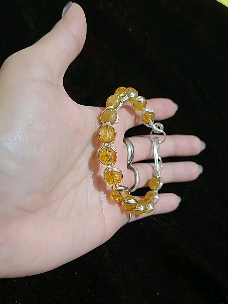 Natural Citrine Stone Bracelet New