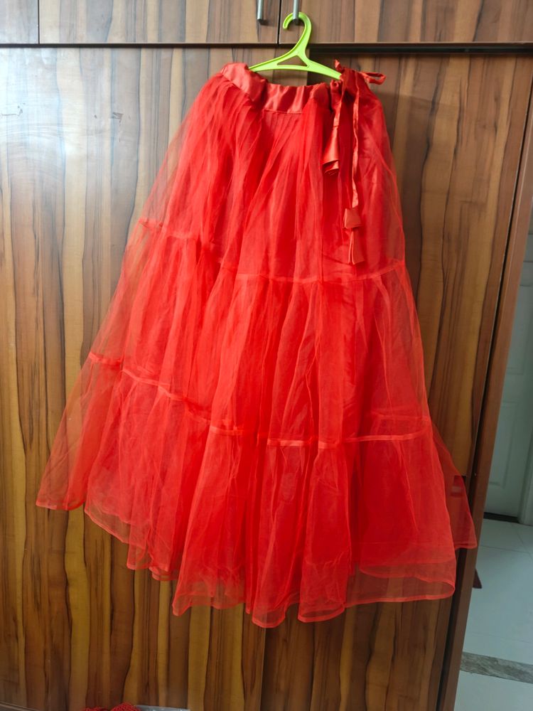 Perfect Heavy Flare Red Lehenga