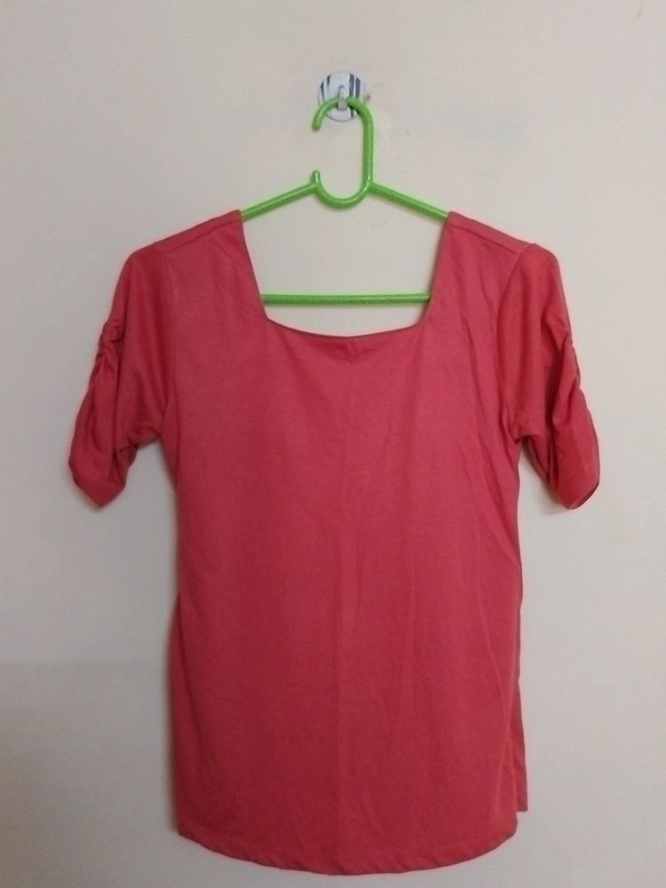 Square Neck Solid Top