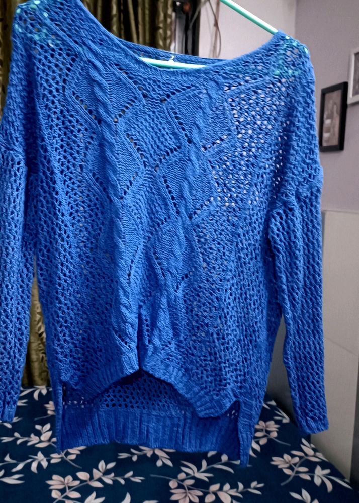 🆕🧶 138. Crochet Blue Top 🆕
