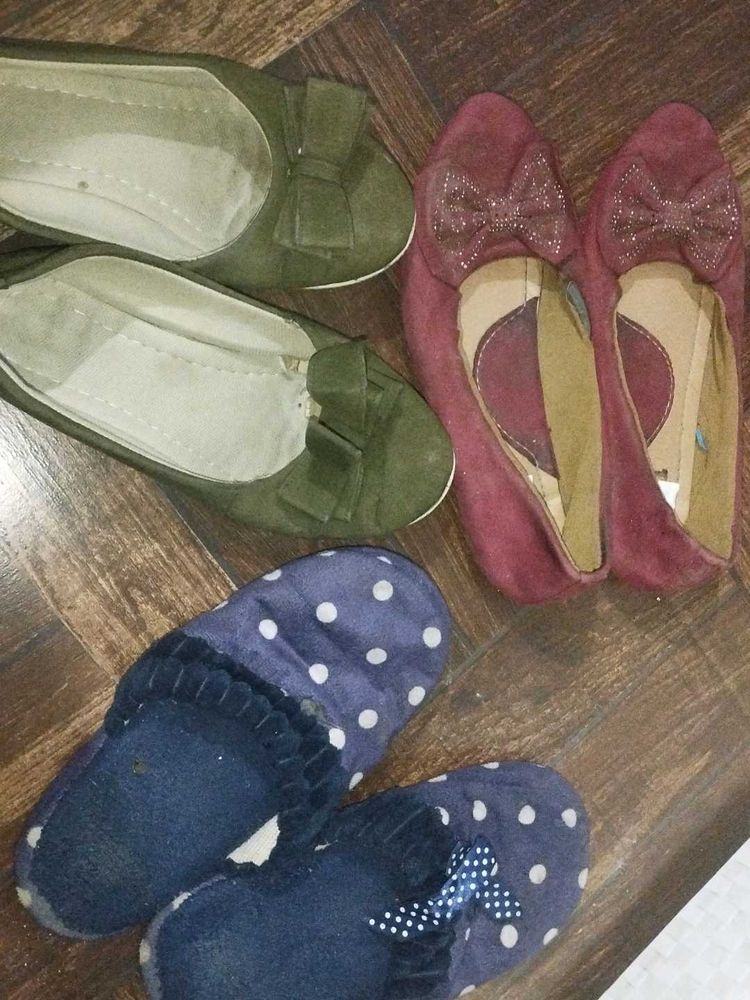 Used Footwear Combo Of 3 Pair