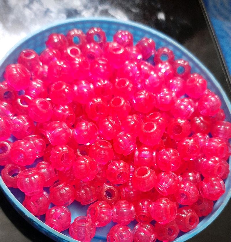 Pink Beads Pack Of 50 Pieces